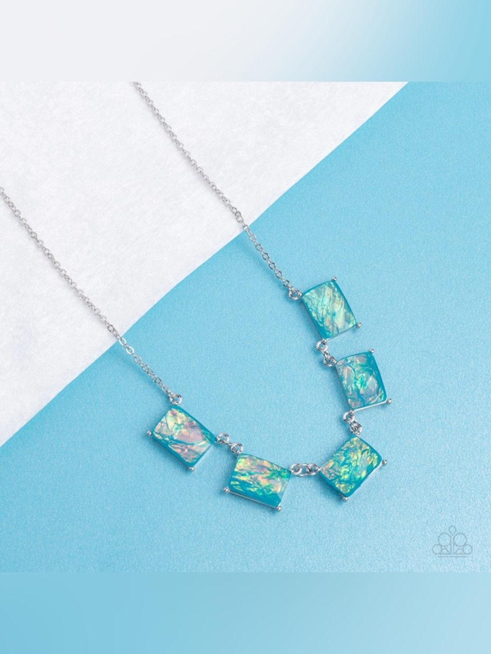 Opalescent Oblivion - Blue Necklace